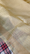 Canary yellow jamdani saree - JD542