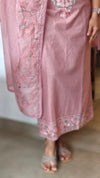 Pink Mal Chanderi Embroidered Suit - XA22