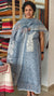 Blue printed linen cotton suit - 665