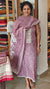 Mauve printed linen cotton suit - 665