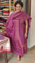 Orchid purple lined noil tussar silk suit