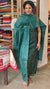 Dark Green Viscose Tussar silk suit