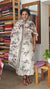 Cream and Mauve Floral printed linen suit - B449