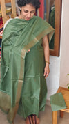 Green Bamboo tussar silk suit - MVB