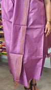 Orchid pink Bamboo Tussar Suit - MVB