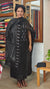 Black lined noil tussar silk cutwork suit