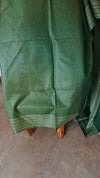 Fern Green Bamboo tussar silk saree - 4LMZ