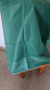 Rama Green Bamboo tussar silk saree - 4LMZ
