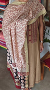 Beige hand embroidered cotton suit - DL72