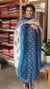 Indigo block printed Cotton suit - DL72