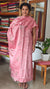Pink Cross Stitch Embroidered Semi Tussar Suit - MTV6 - FC1