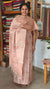 Light Peach Cross Stitch Embroidered semi Tussar Suit - MTV6 - V9