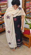 Black Cotton Applique Suit