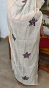 Black Cotton Applique Suit