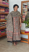 Grey and brick red Modal cotton suit