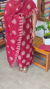 Dark Maroon Muslin Salwar Suit - HT49