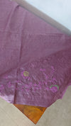 Dark Lavender Tussar Silk Saree - FSM8