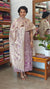 Lavender Cross Stitch Embroidered Semi Tussar Silk suit - MTV6 - J5