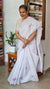 Light Lavender Linen Chanderi Embroidered Saree - RL34