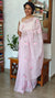 Light Pink Linen Chanderi Embroidered Saree - RL34