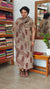 Brown and brick red cotton suit with kota doria dupatta