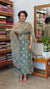 Teal blue and beige Kota doria Suit - GD331