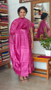 Hot Pink Tussar Silk Suit - FNA4