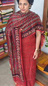 Red Ajrakh Printed Modal Silk Suit
