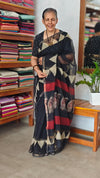 Black and off white kota doria Saree - SQ39