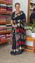 Black and off white kota doria Saree - SQ39