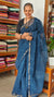 Indigo Kota Doria Saree - SQ39