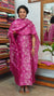 Magenta Embroidered Tussar Silk Suit - 91SA