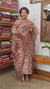 Chocolate Mauve Embroidered Tussar Silk Suit - 91SA