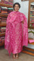 Candy Pink Embroidered Tussar Silk Suit - 91SA