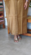 Mustard Brown Bamboo Tussar Suit - MVB