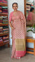Beige and Pink Kota Saree with Pita Work - EMR4
