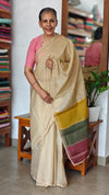 Light Beige Kota Sare with Pita Embroidery - EMR4
