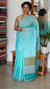 Cyan Blue Kota Saree with Pita Embroidery - EMR4