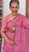 Lilac Kota Saree with Pita Embroidery - EMR4 - 1