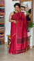 Blood Red Kota Saree with Pita Embroidery - EMR4 - 1