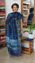 Indigo Block Printed Chanderi Silk Suit - MC059