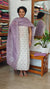 Cream and Lavender Printed Linen Suit - S864 - 1