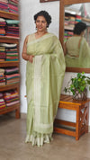 Pastel GreenKota saree with embroidered borders - LWS3