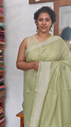 Pastel GreenKota saree with embroidered borders - LWS3