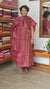 Maroon Noil Tussar Silk Suit