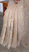 Light Beige Kota Saree with Applique Work - 2309
