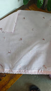 Lilac Silky Kota Embroidered Saree - 8023