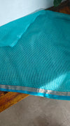 Cyan Blue Printed Kota Silk Saree - KTS3