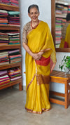Mustard Kota Silk Saree - KTS3