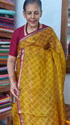 Mustard Printed Kota Silk Saree - KTS3